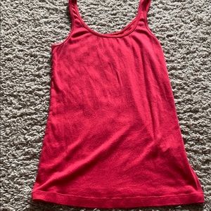 Red tank top